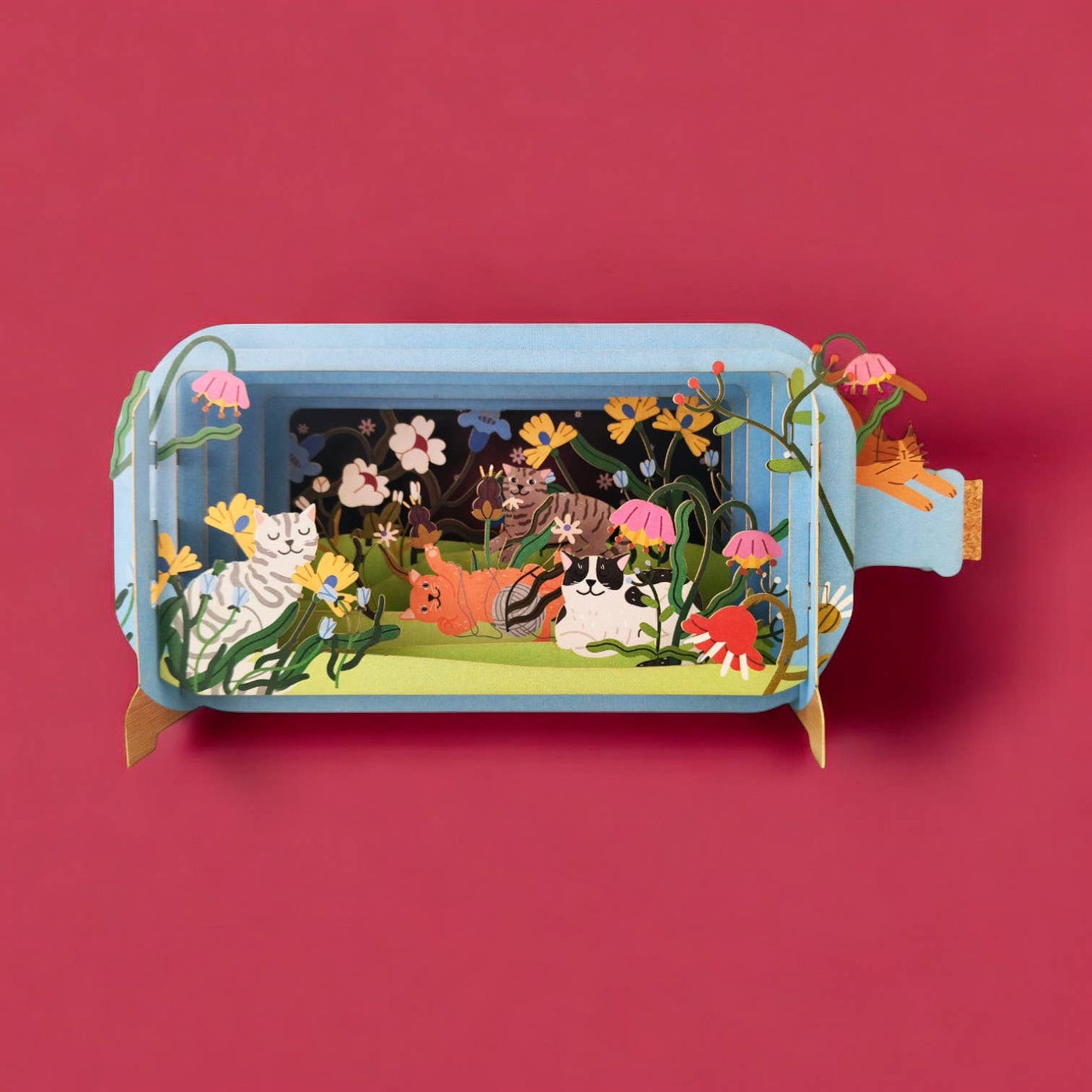 Cats Message in Bottle Card