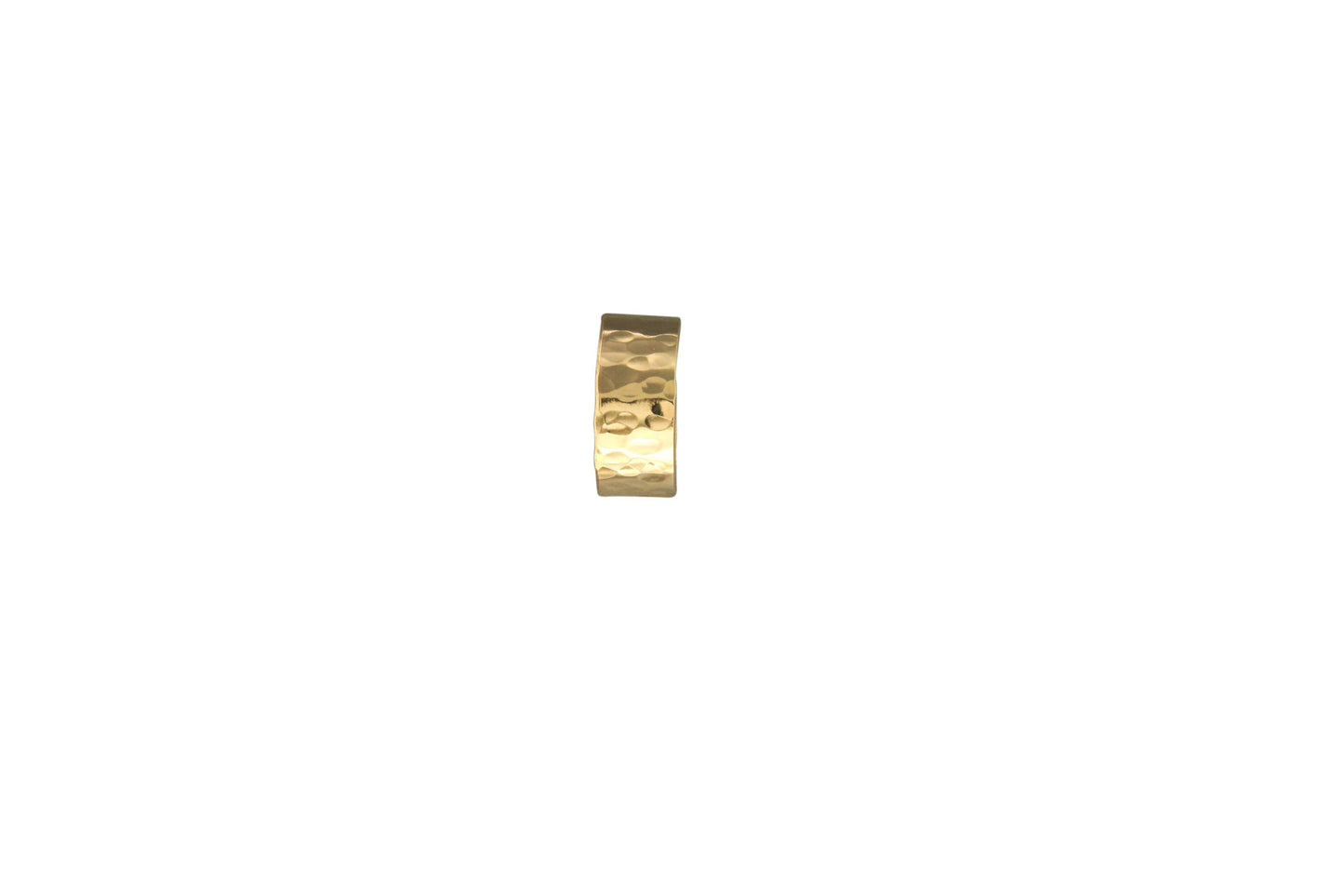 Hammered Post Hoop Earring
