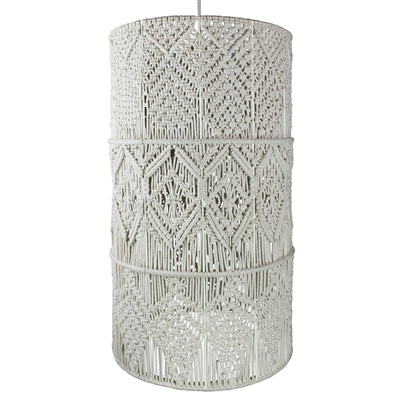 Macrame 3 Tier lamp