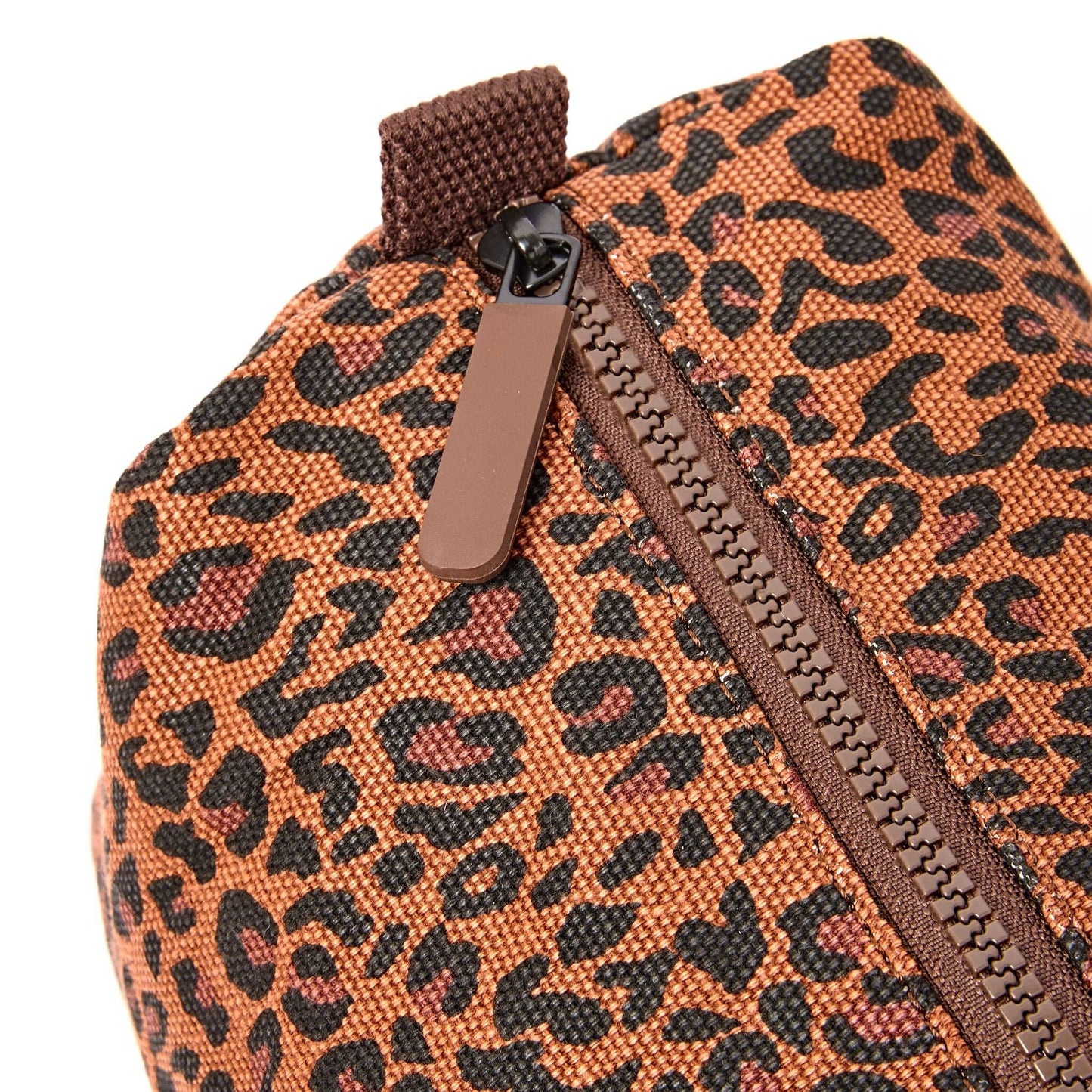 Mayfair Wash Bag in Leopard Mini Cotton Canvas