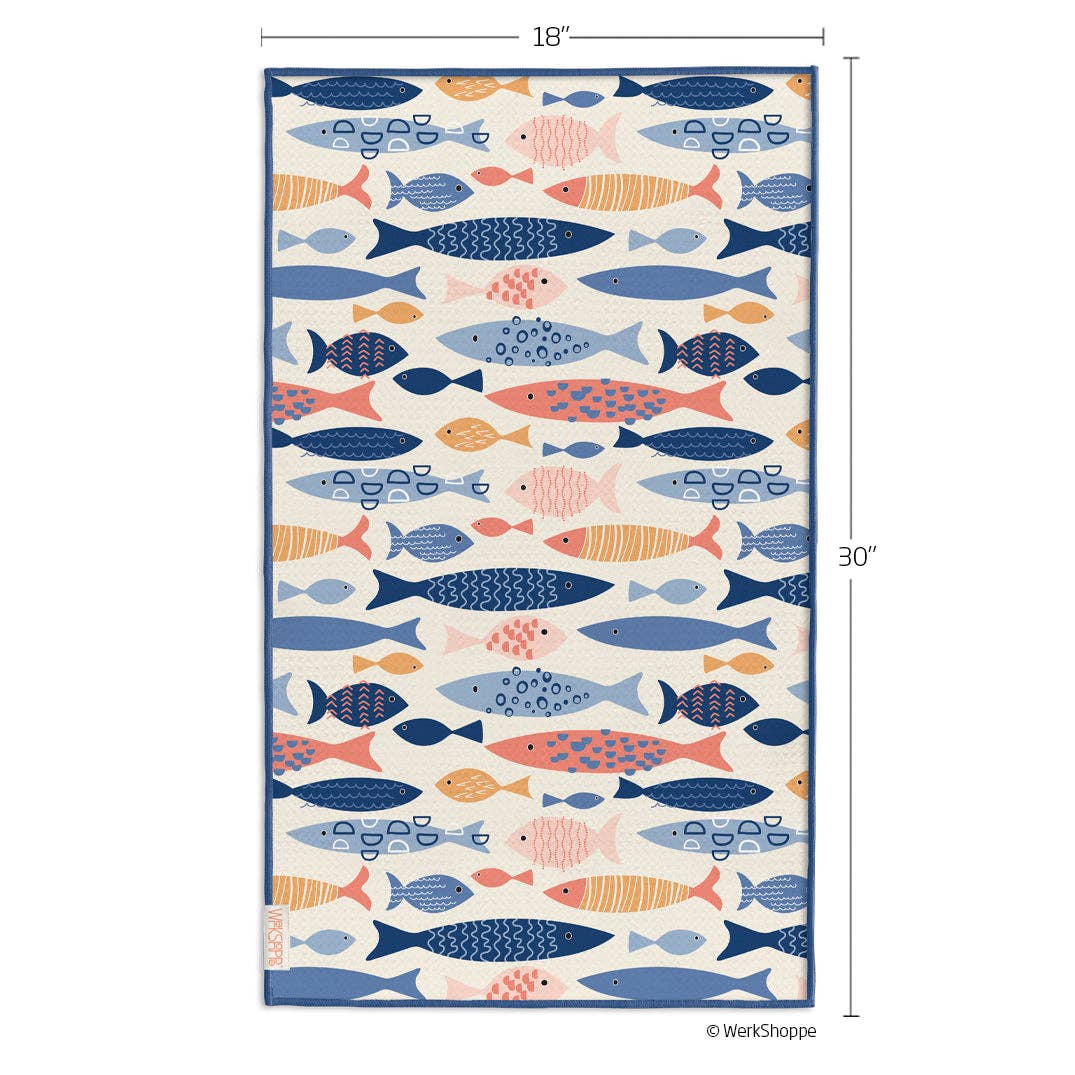 School of Fish Microfiber Towel