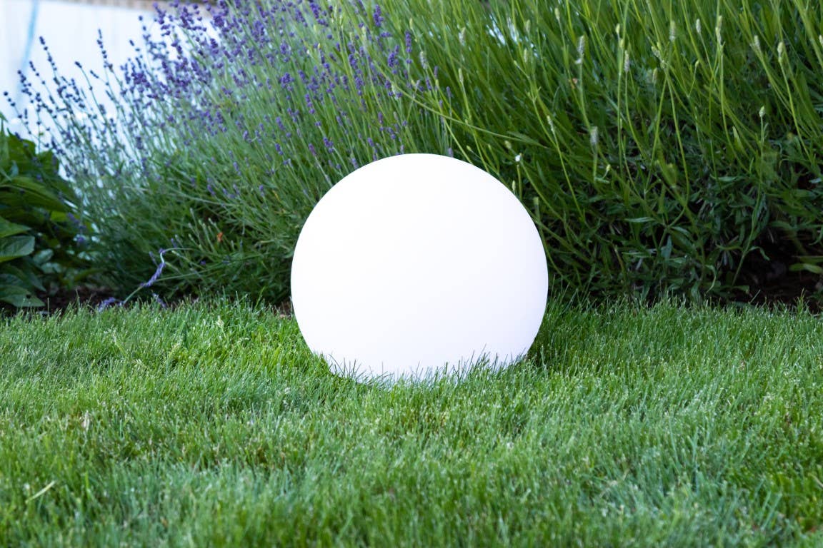 GLOW Portable LED Harvest Moon Outdoor Lantern - 12"