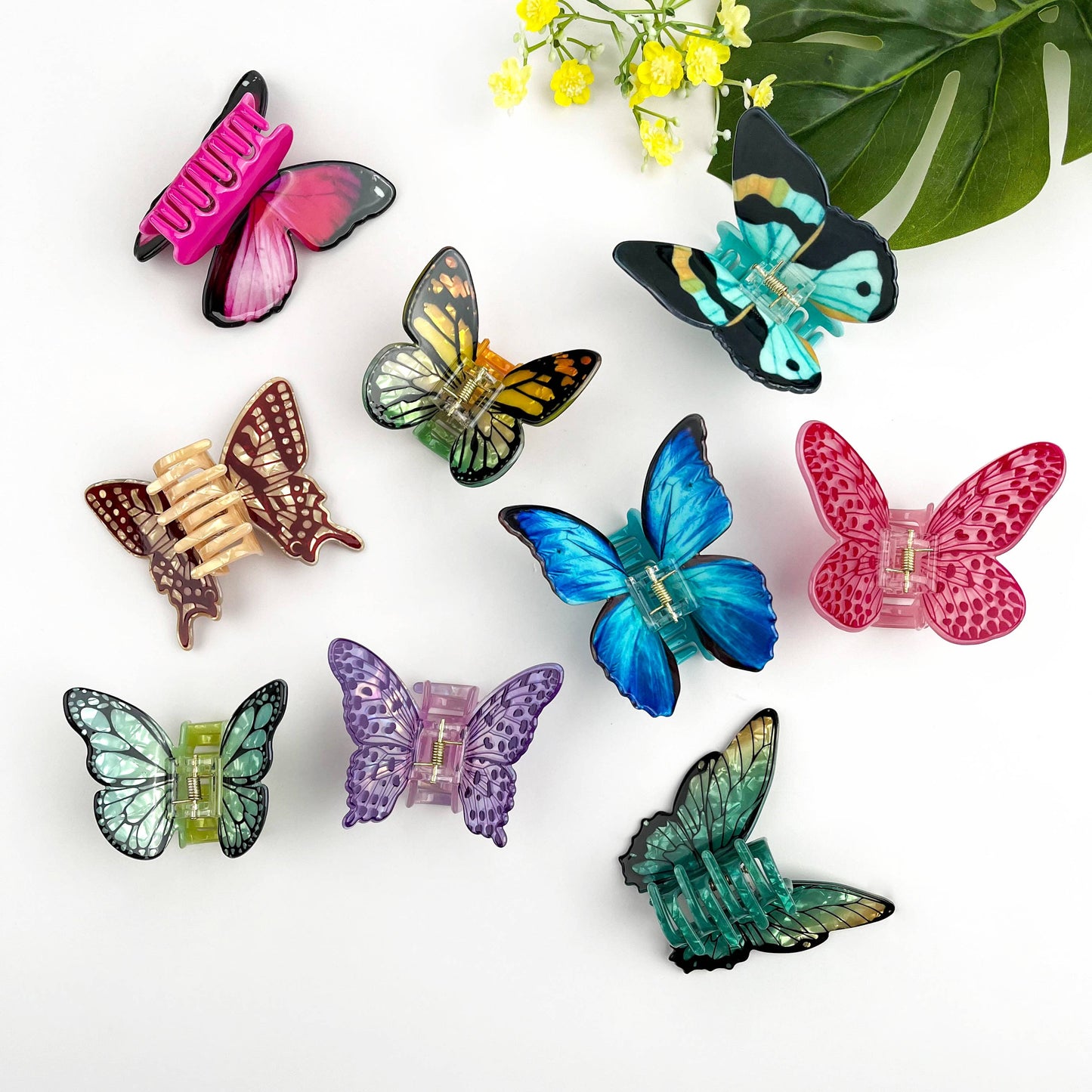 Colorful Butterfly Hair Claw Clip