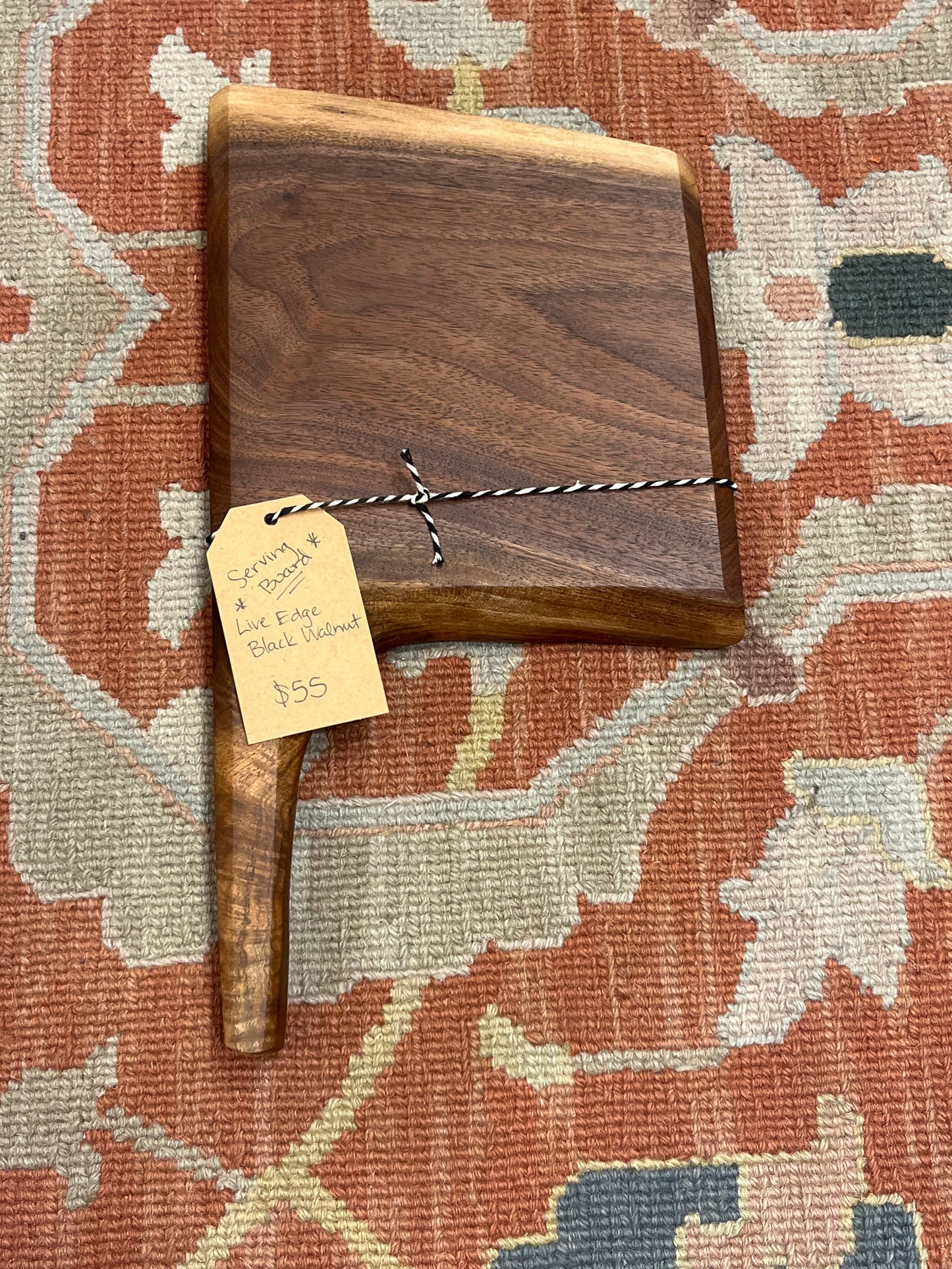 Serv. Board Mallet Live Edge Black Walnut