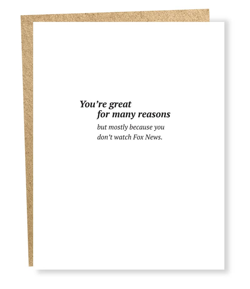 #5036: Many Reasons Card