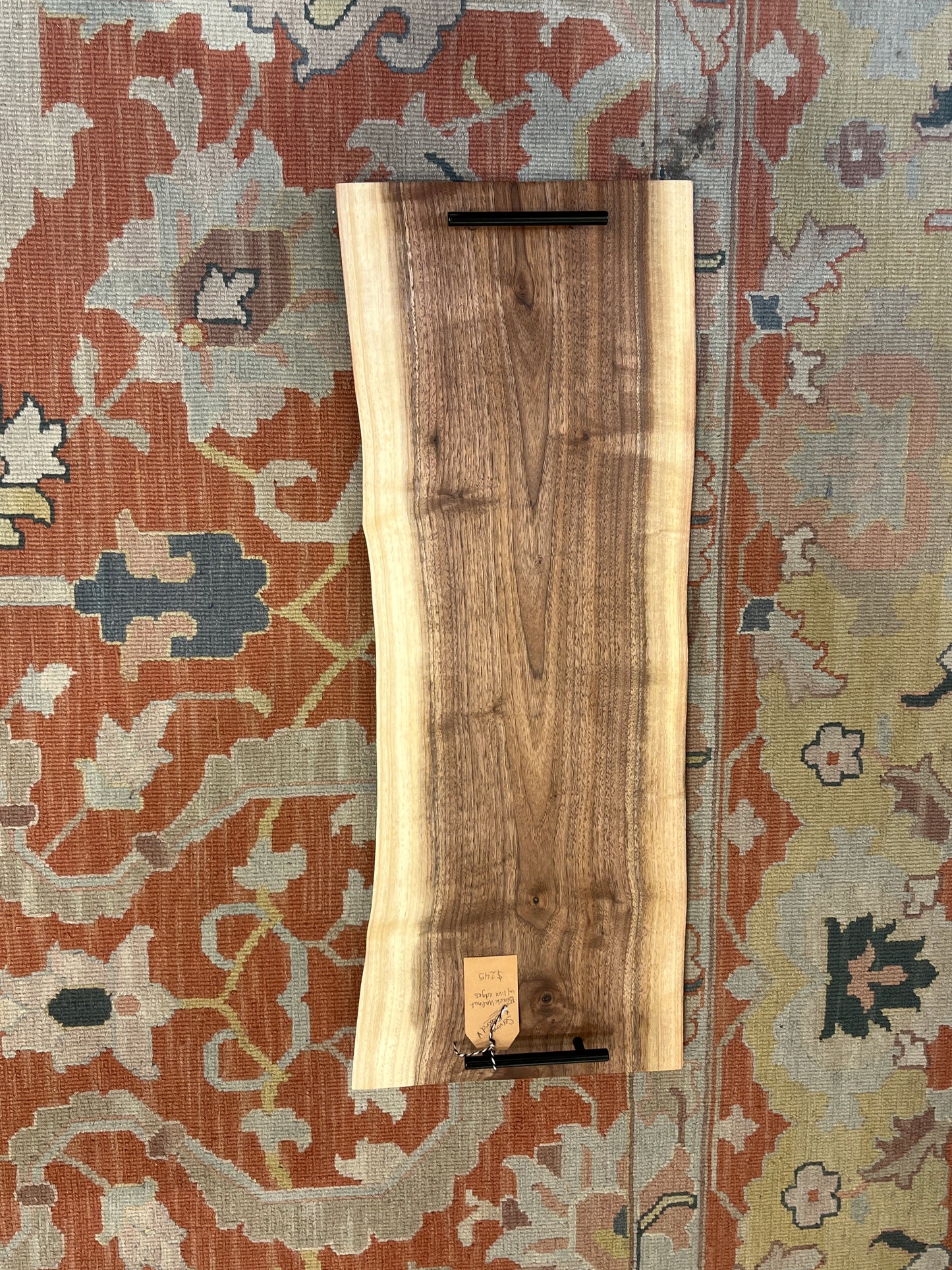 Serv. Board Black Walnut w/ Live Edges