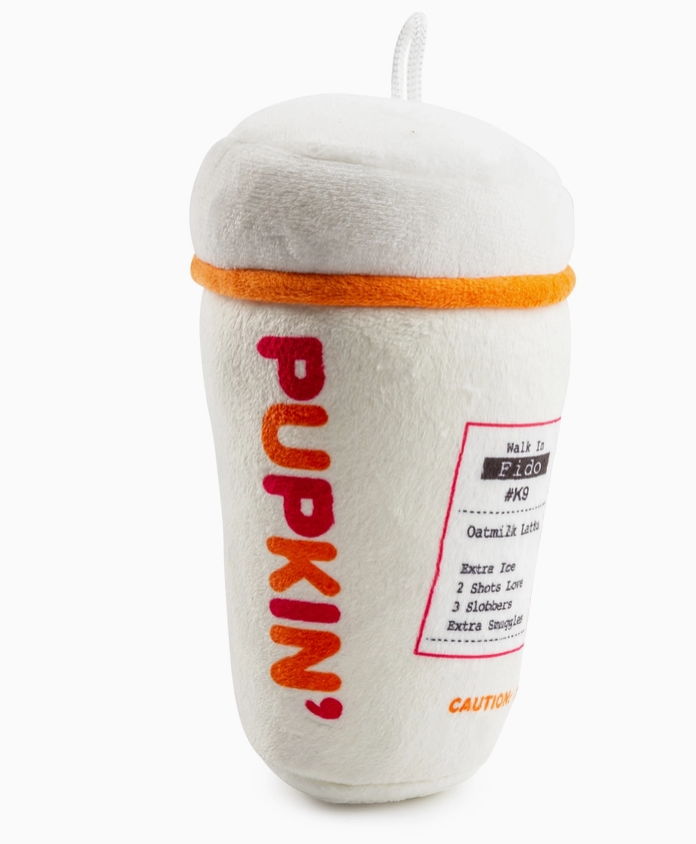 Pupkin' Donuts Hot Coffee Dog Toy