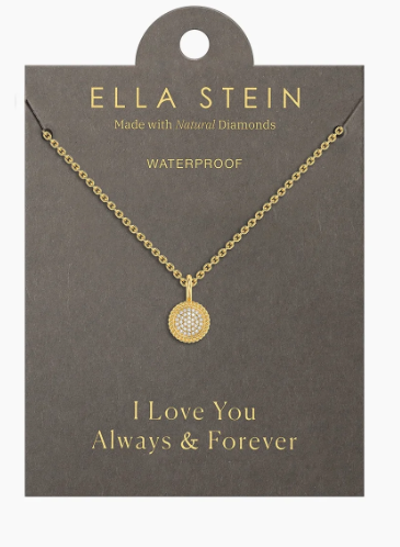 Gold Circle Rope pendant necklace
