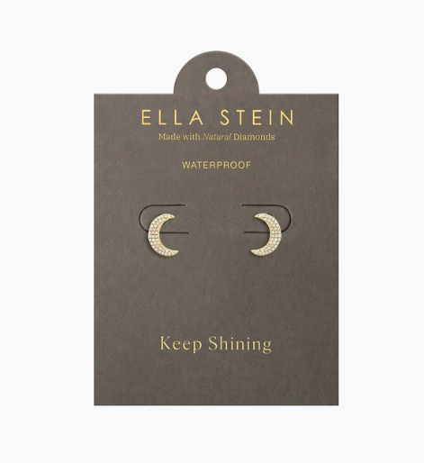 Gold Mini Moons stud Earrings