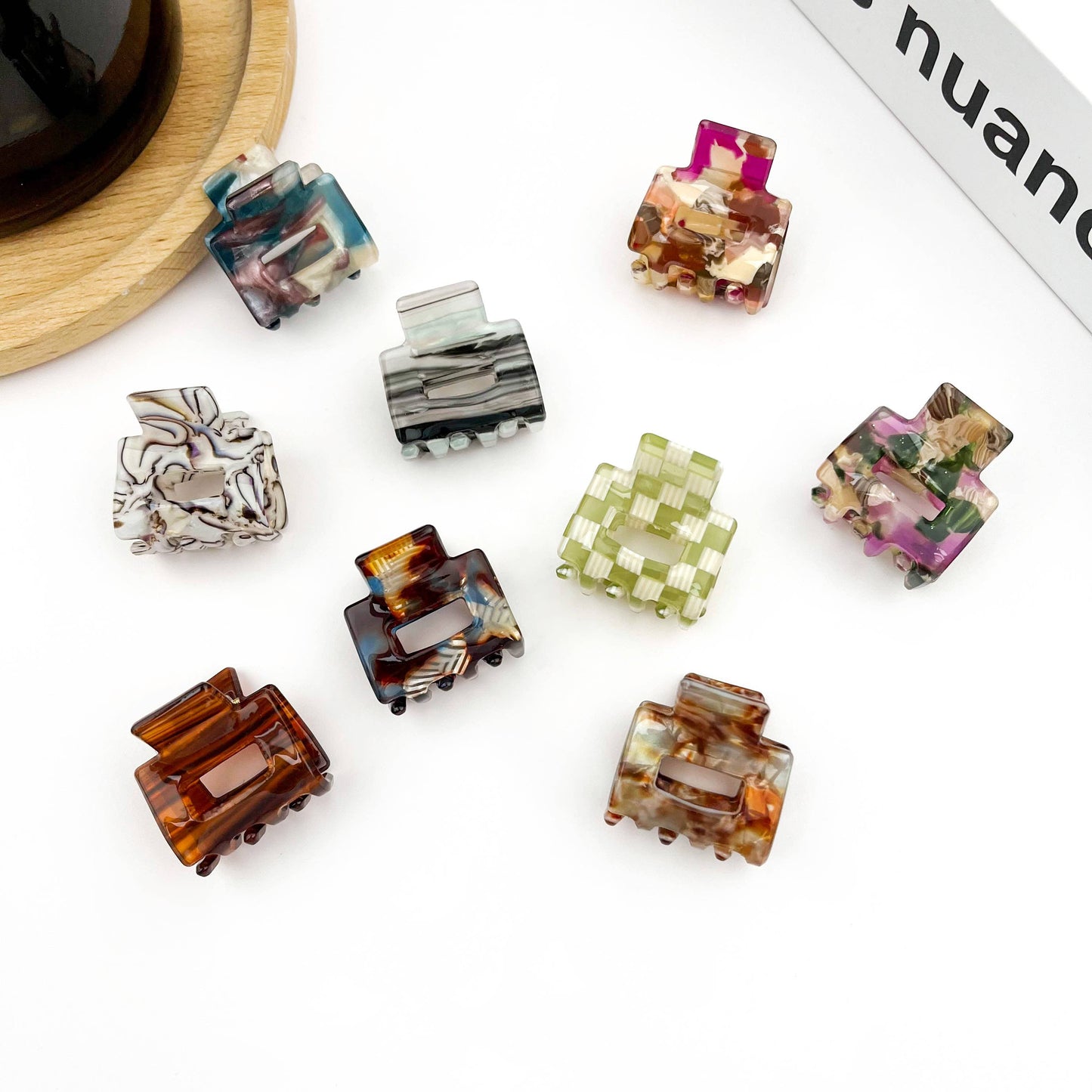 0.9'' Mini Square Hair Claw Clip