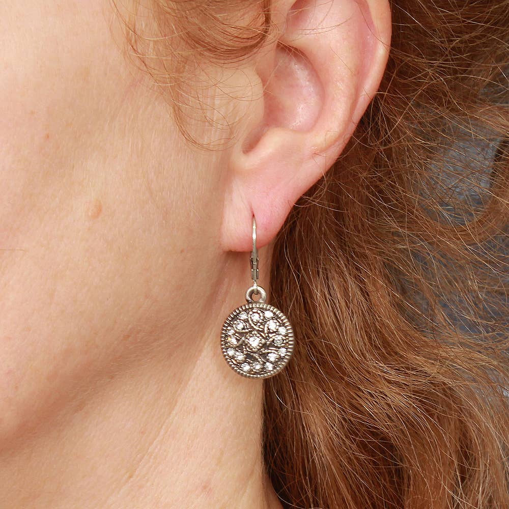 Antique Braided Crystal Earring