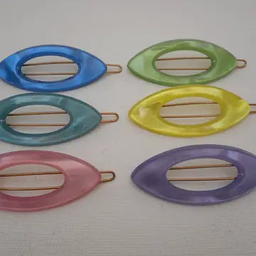 Colored Oval Barrette