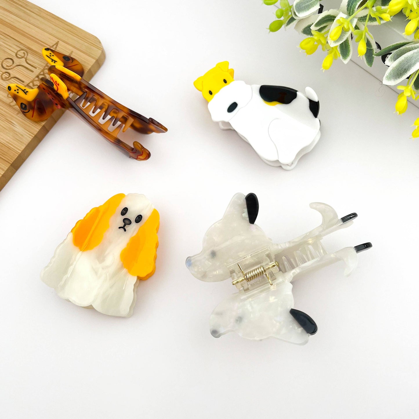 Cute Dog Hair Claw Clip