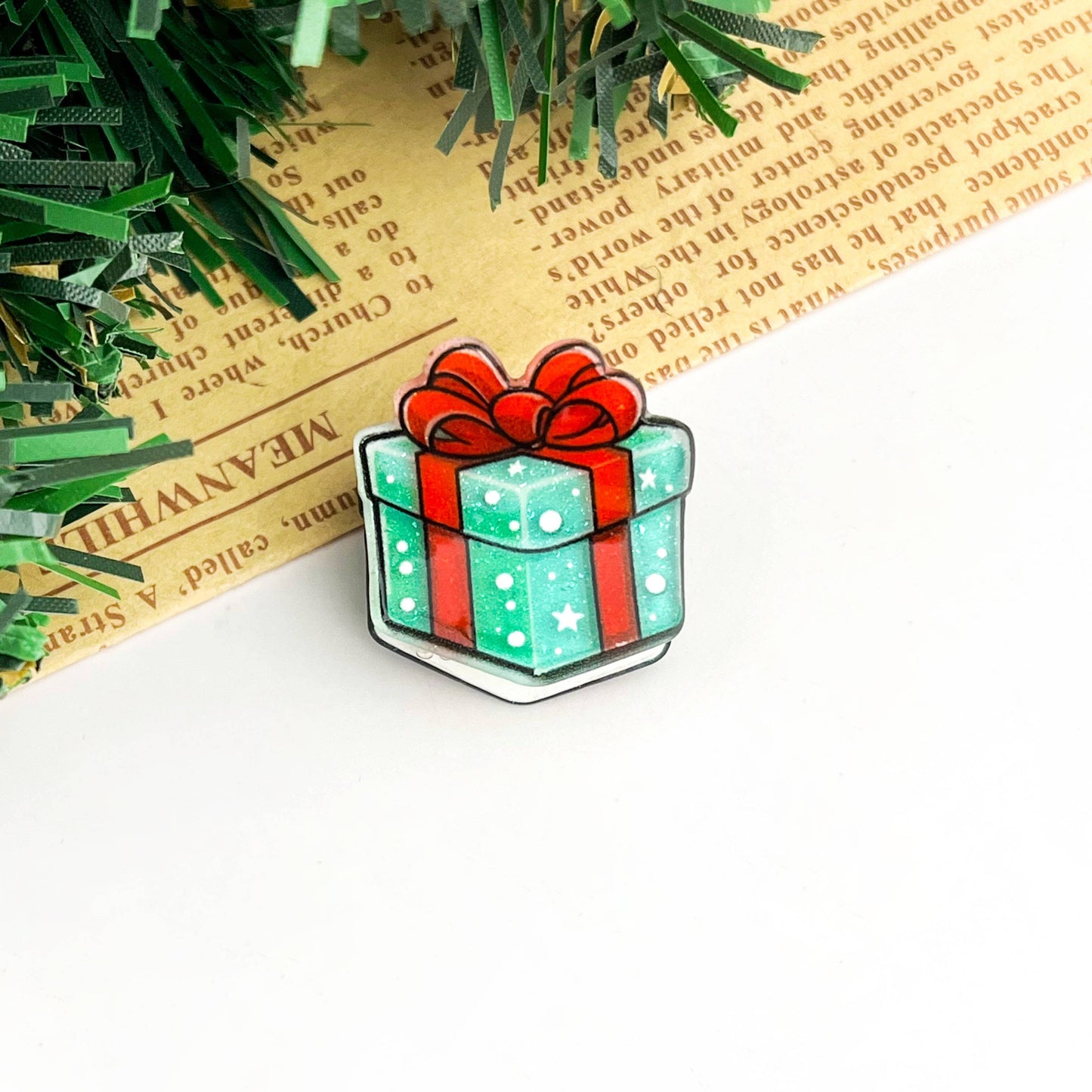 Christmas Glitter Mini Hair Claw Clip