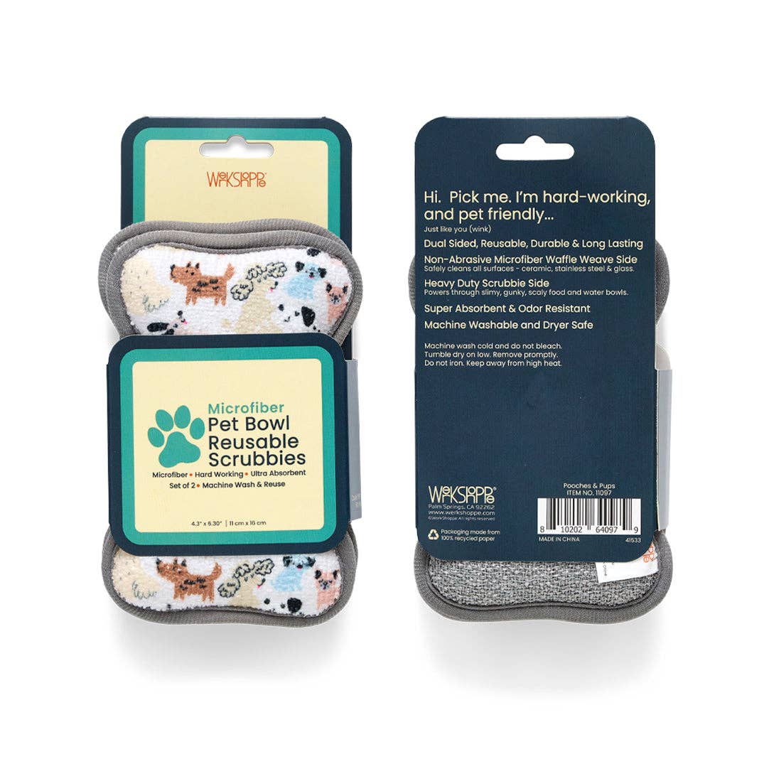 Pooches & Pups Microfiber Pet Scrubbies