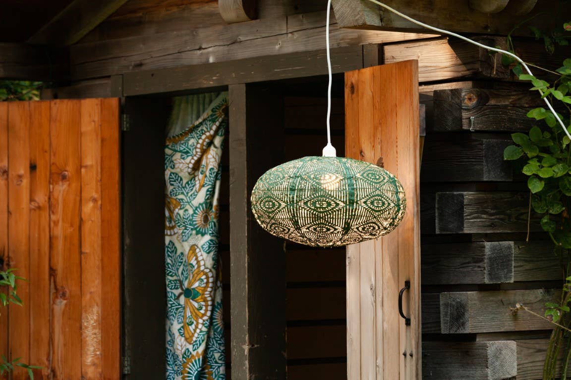 Stella Nova Outdoor Pendent Light - Starbeam 20" Evergreen