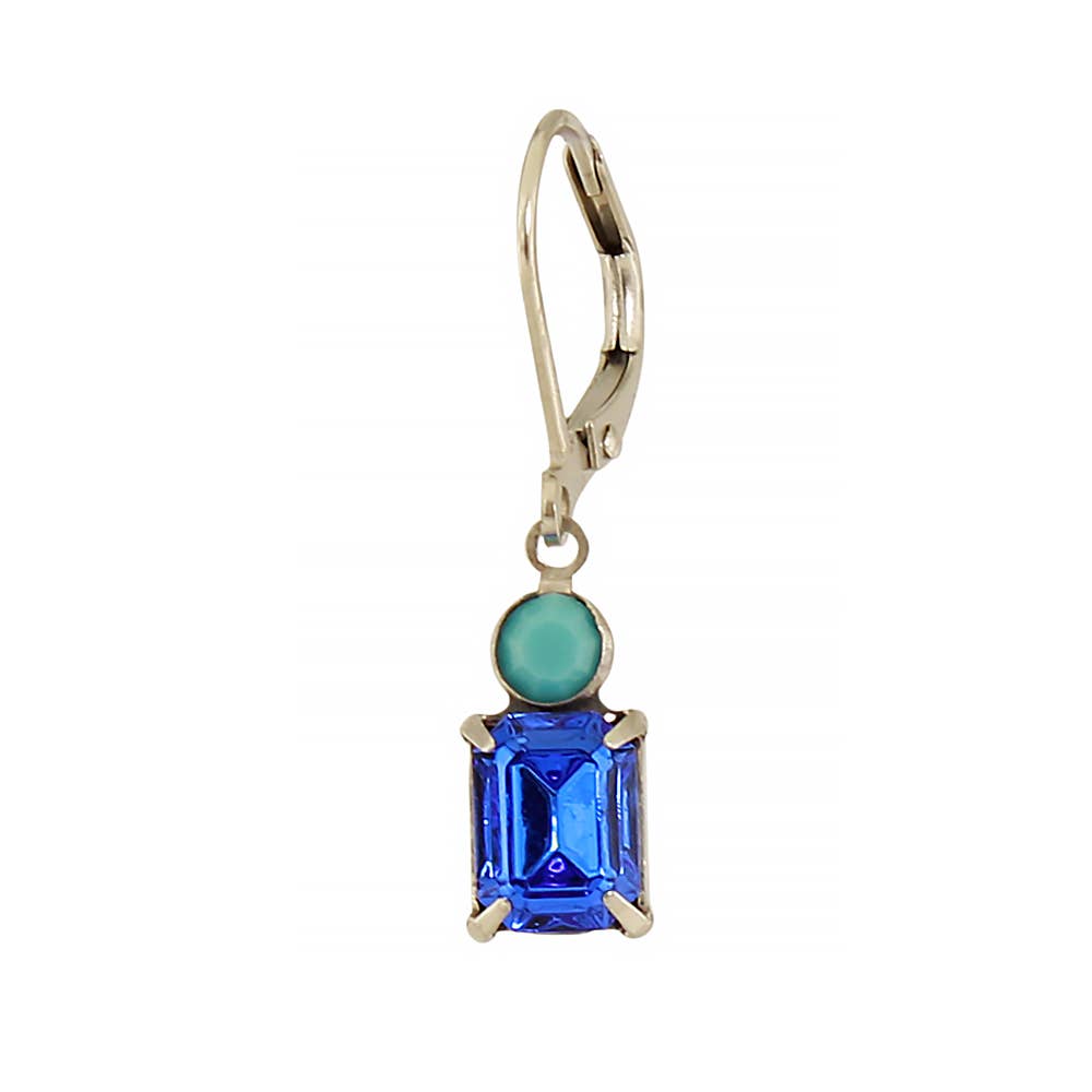 Crystal Rectangle Earring