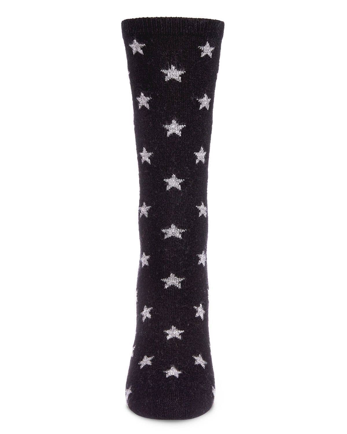 MeMoi Womens Fallen Stars Cashmere Blend Crew Socks