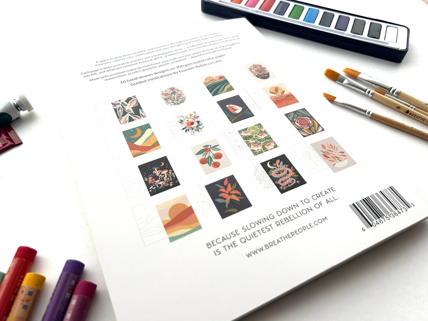 Meditative Art Book Simple Art Prompts + Journal Reflections