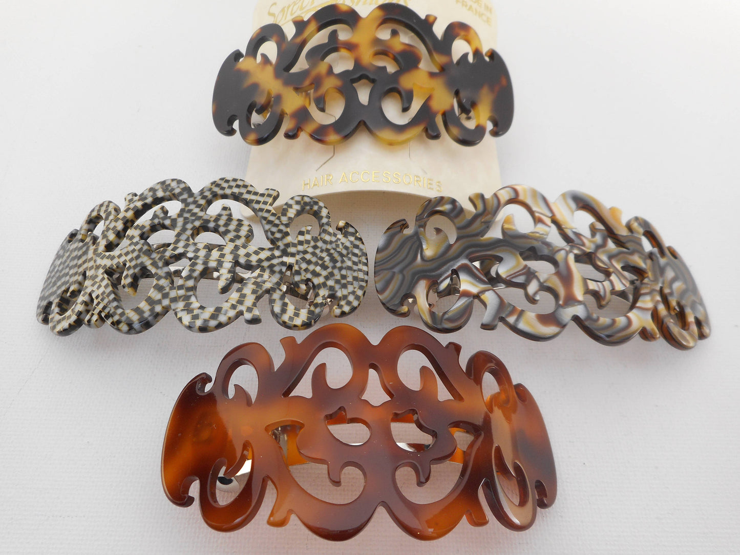 Open Filigree barrette