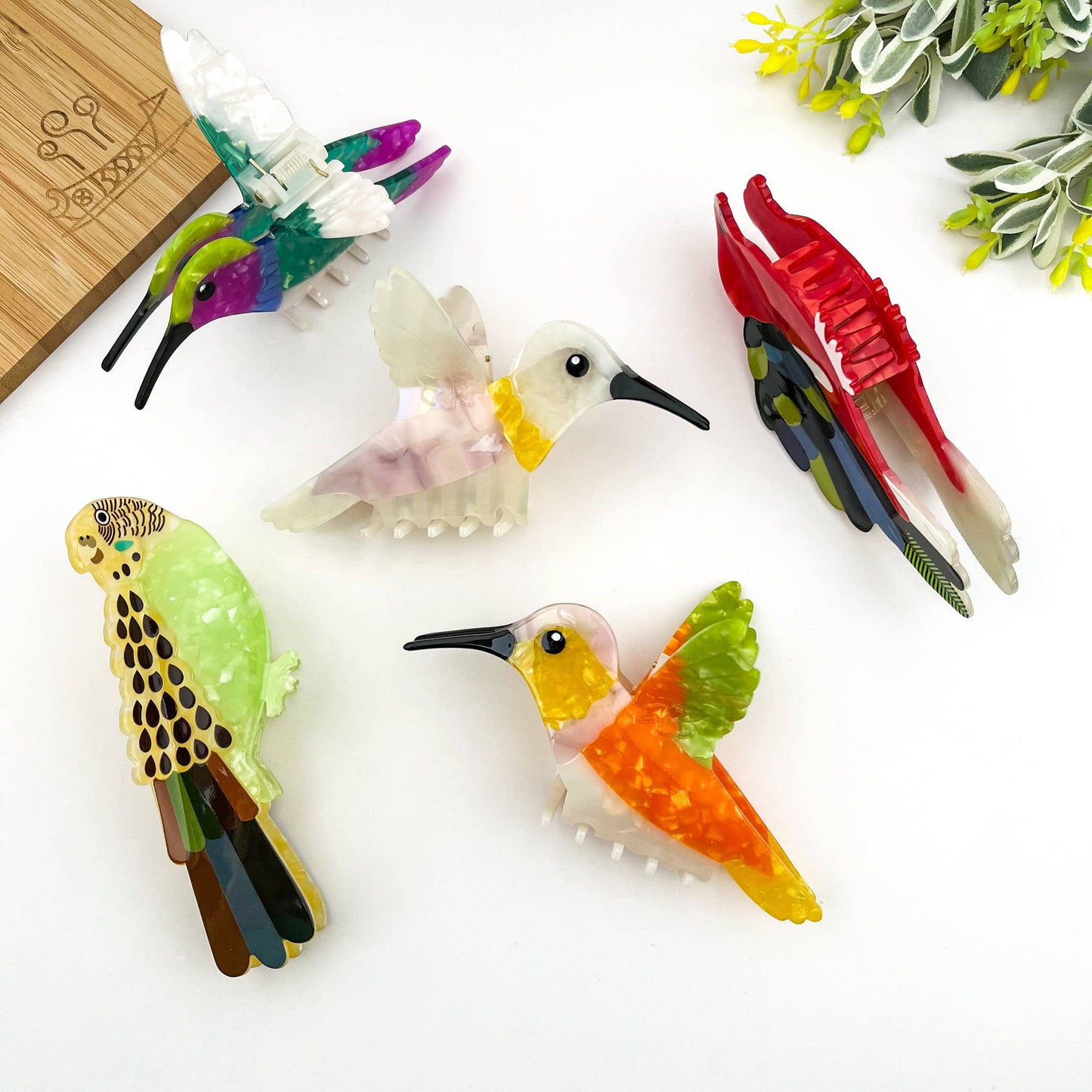 Hummingbird Hair Claw Bird Hair Clip