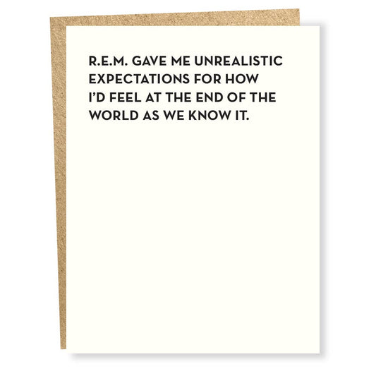 #898 R.E.M. Card