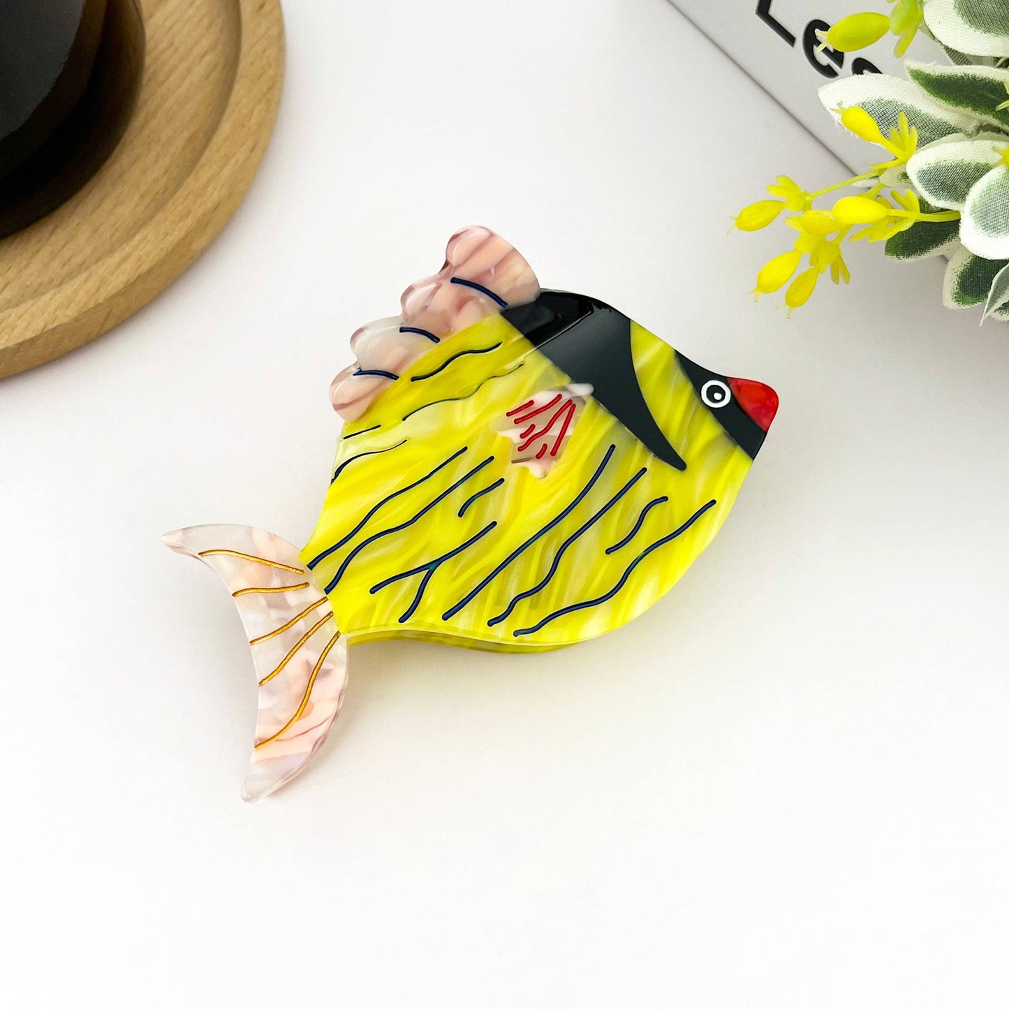 Cute Fish Acetate Hair Claw Clip, Ocean Hair Accessory