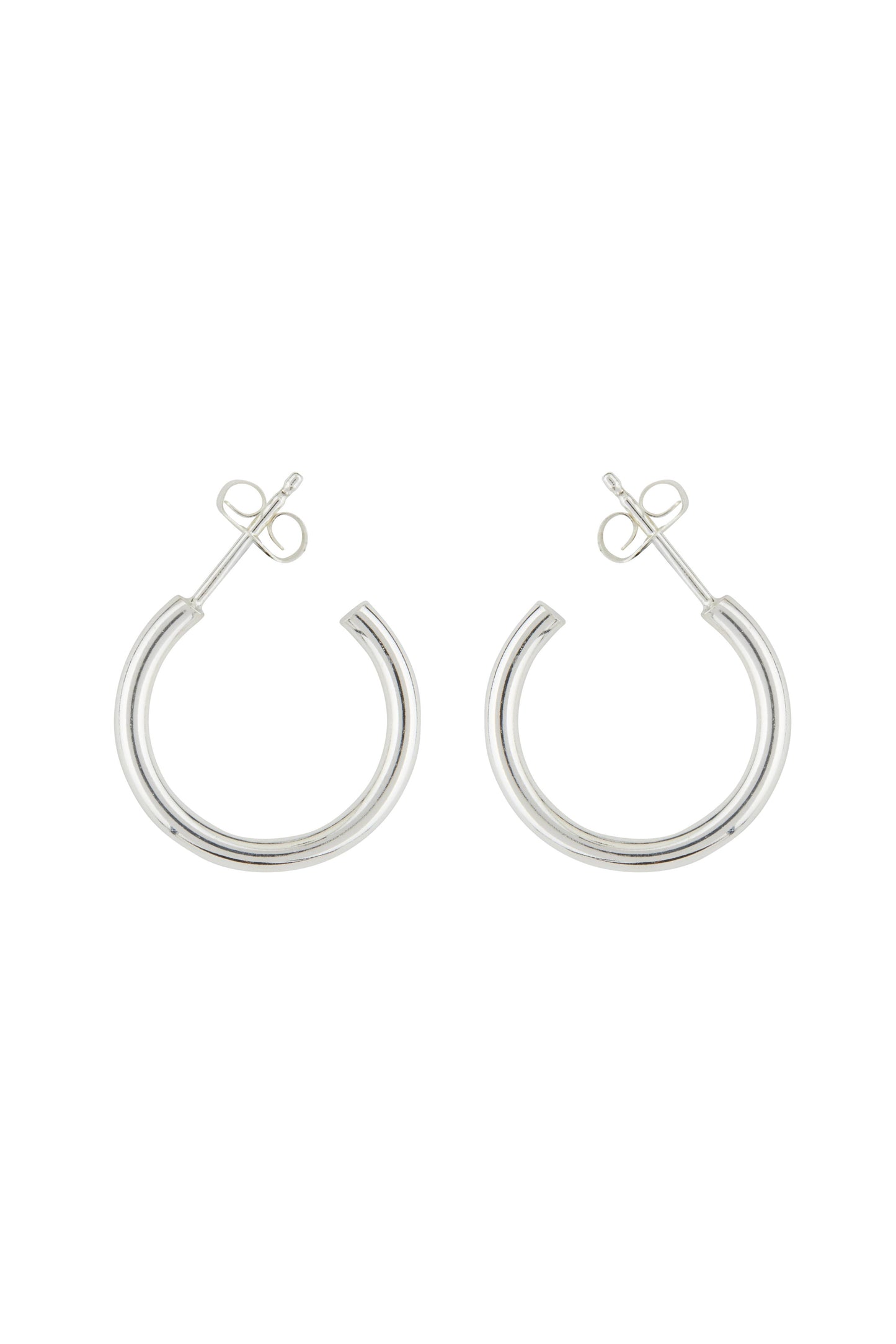 12 Gauge Wire Hoop Post Earring Available in Sizes 11mm-17mm