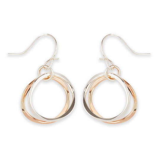 Twin Link Dangle Earring
