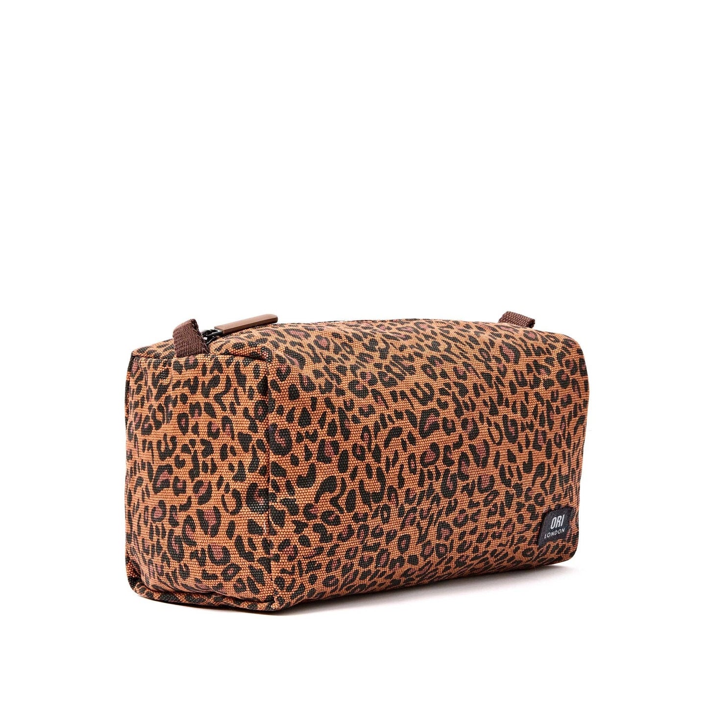 Mayfair Wash Bag in Leopard Mini Cotton Canvas