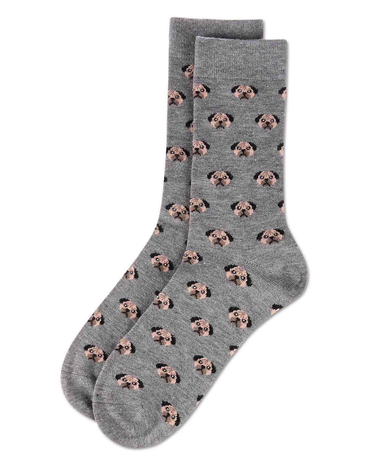 Memoi Dog Face Cashmere Men's Crew