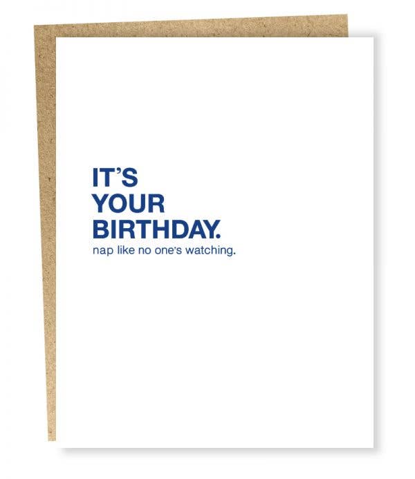 #010: Birthday Nap Card