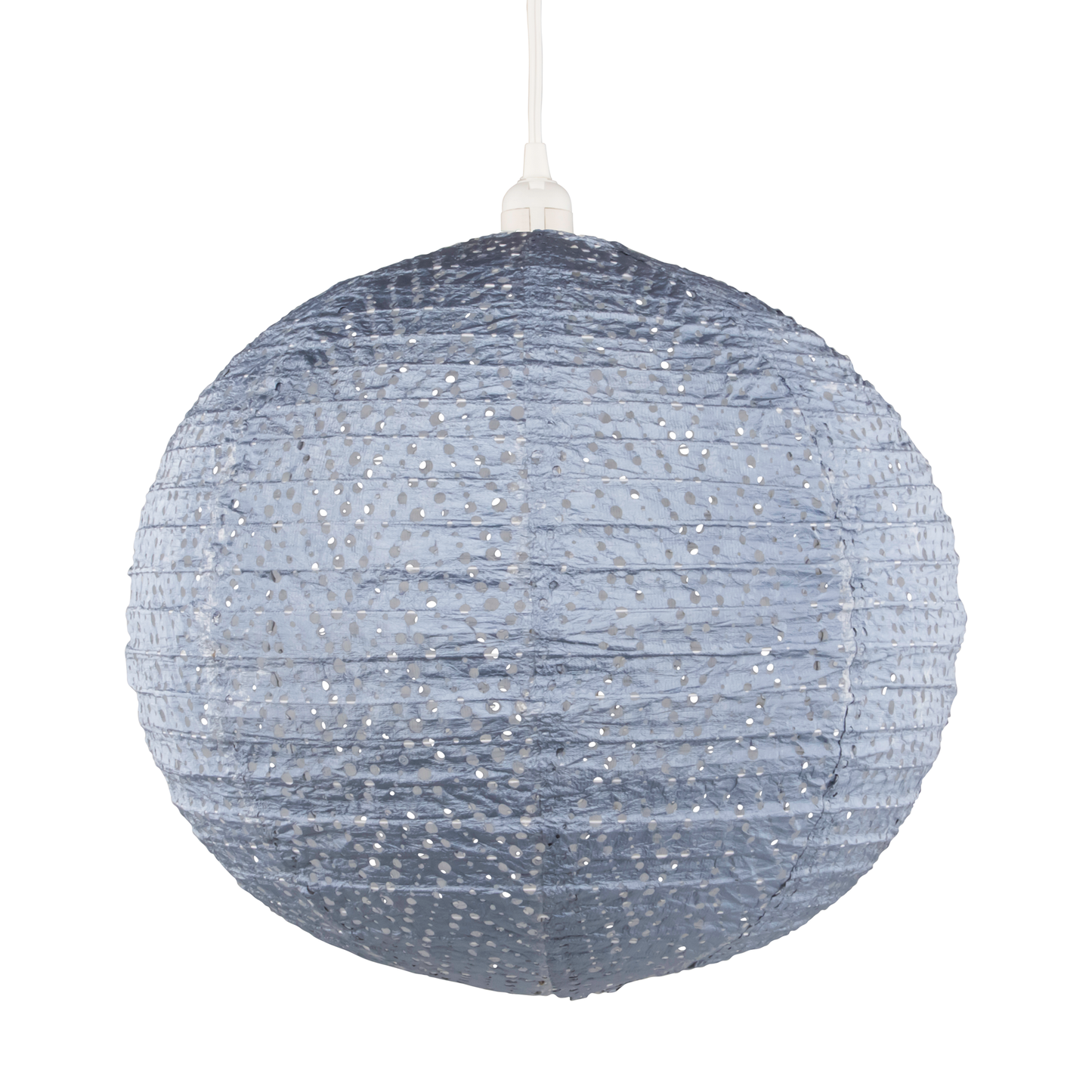 Stella Nova Outdoor Pendent Light - Chevron 18" Met Blue
