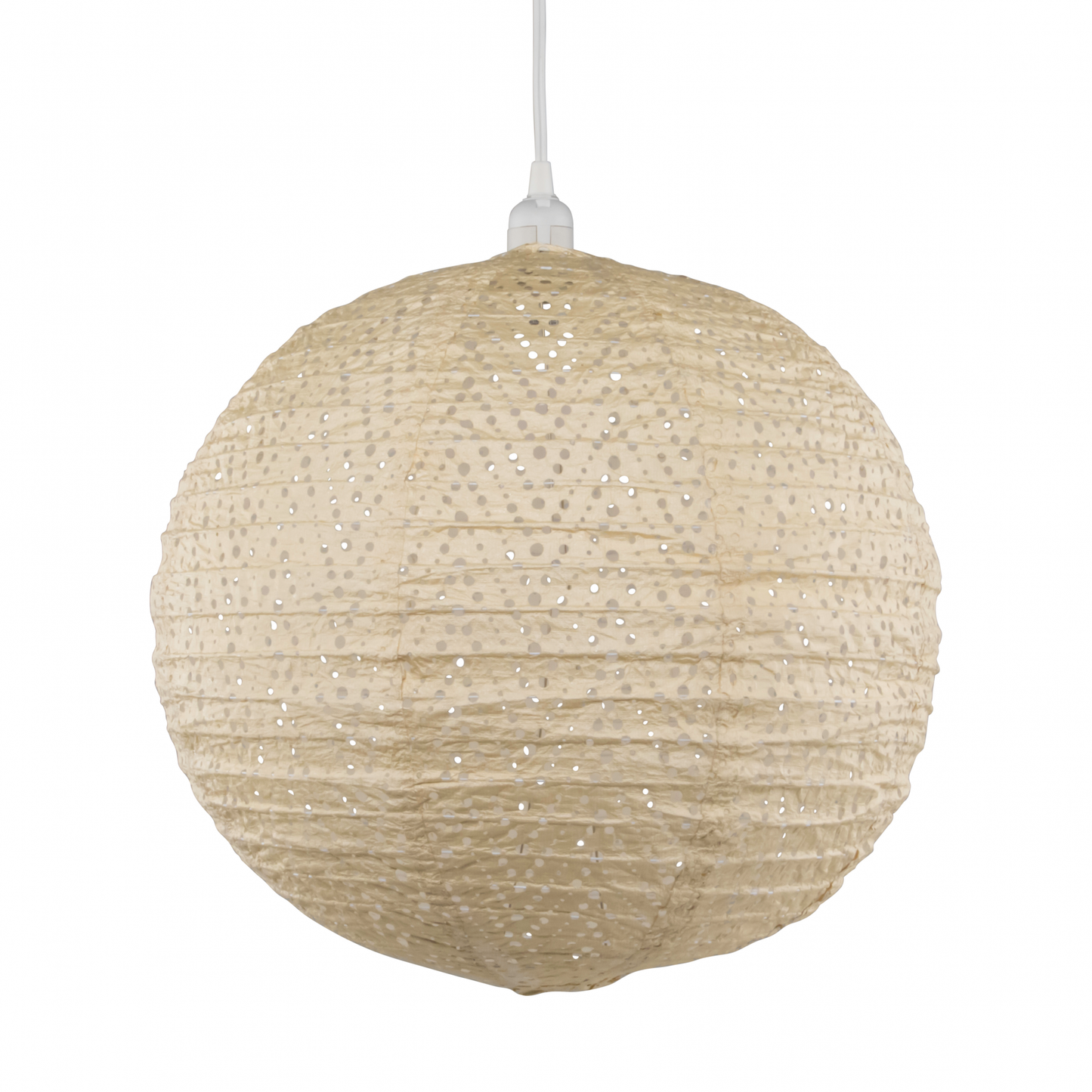 Stella Nova Outdoor Pendent Light - Chevron 18" Pearl