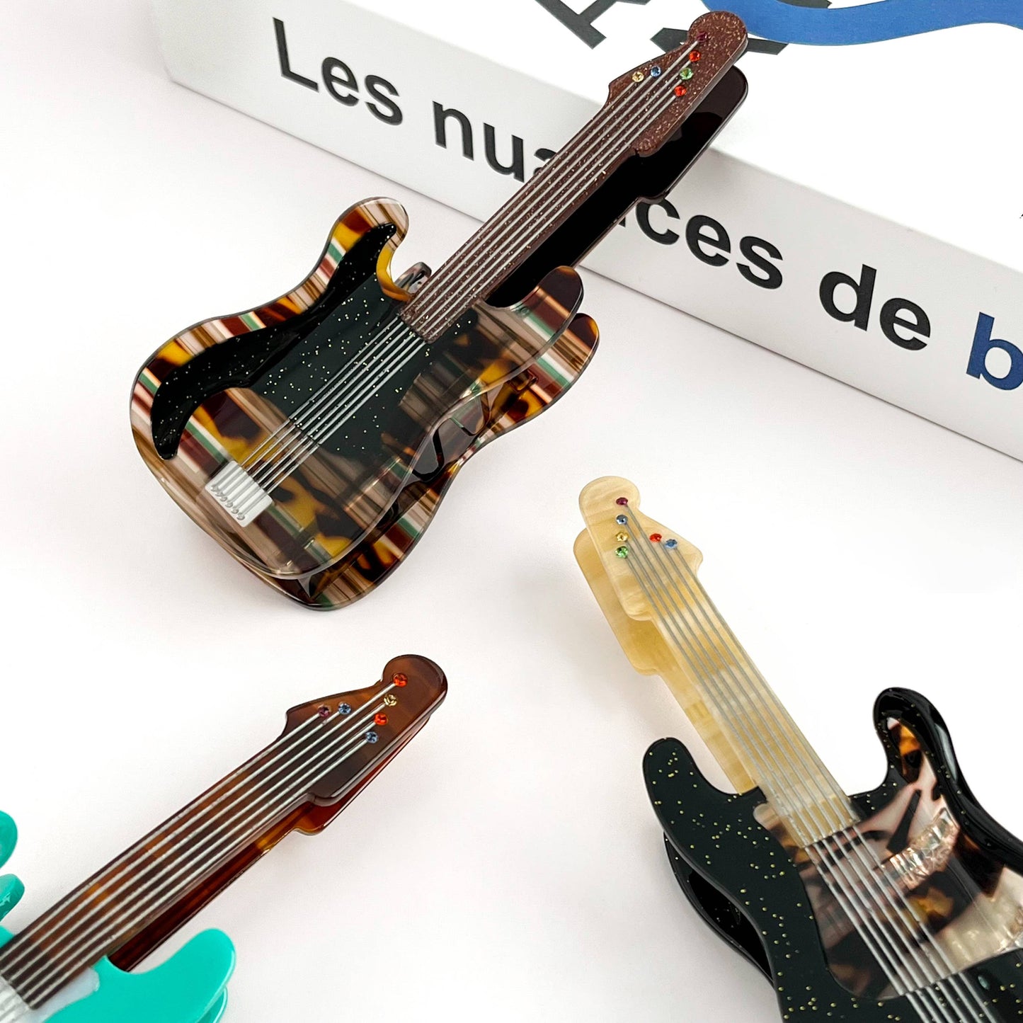 Electric Guitar Claw Clip, Musical Instrument Hair Clip
