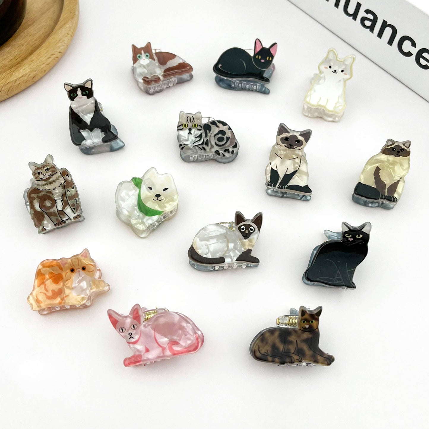 Mini Cat Hair Claw Clip