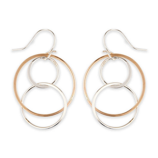 Funky Circle Dangle Earring