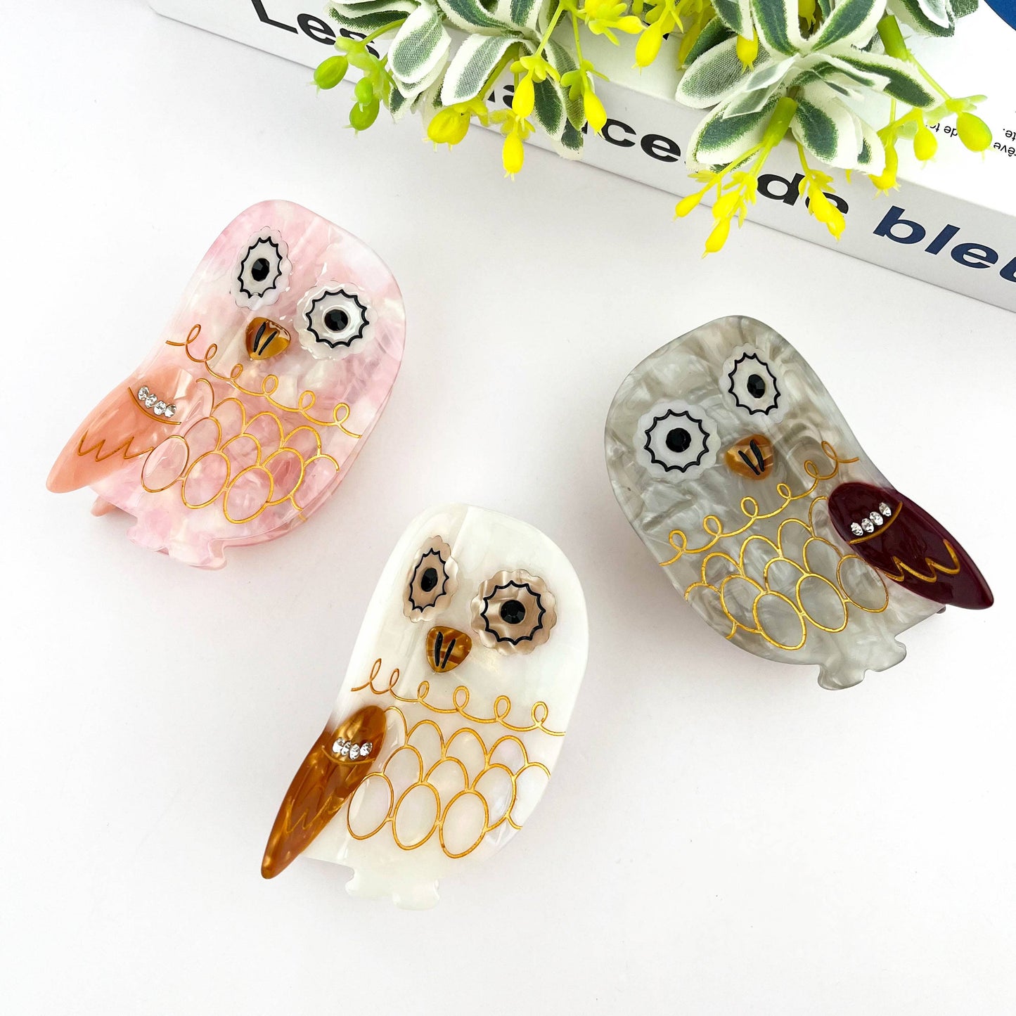 Owl Claw Clip, Large & Mini Hair Clip
