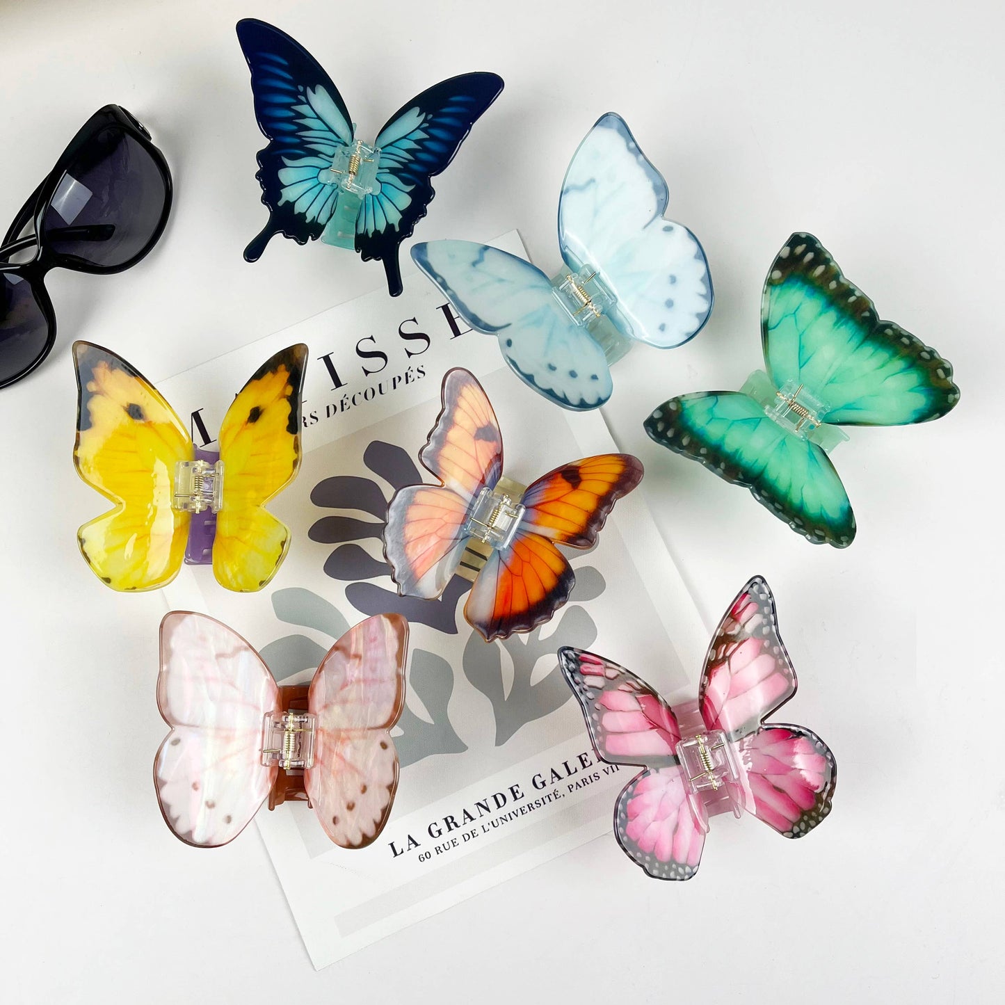 Acetate Large Butterfly Hair Clip