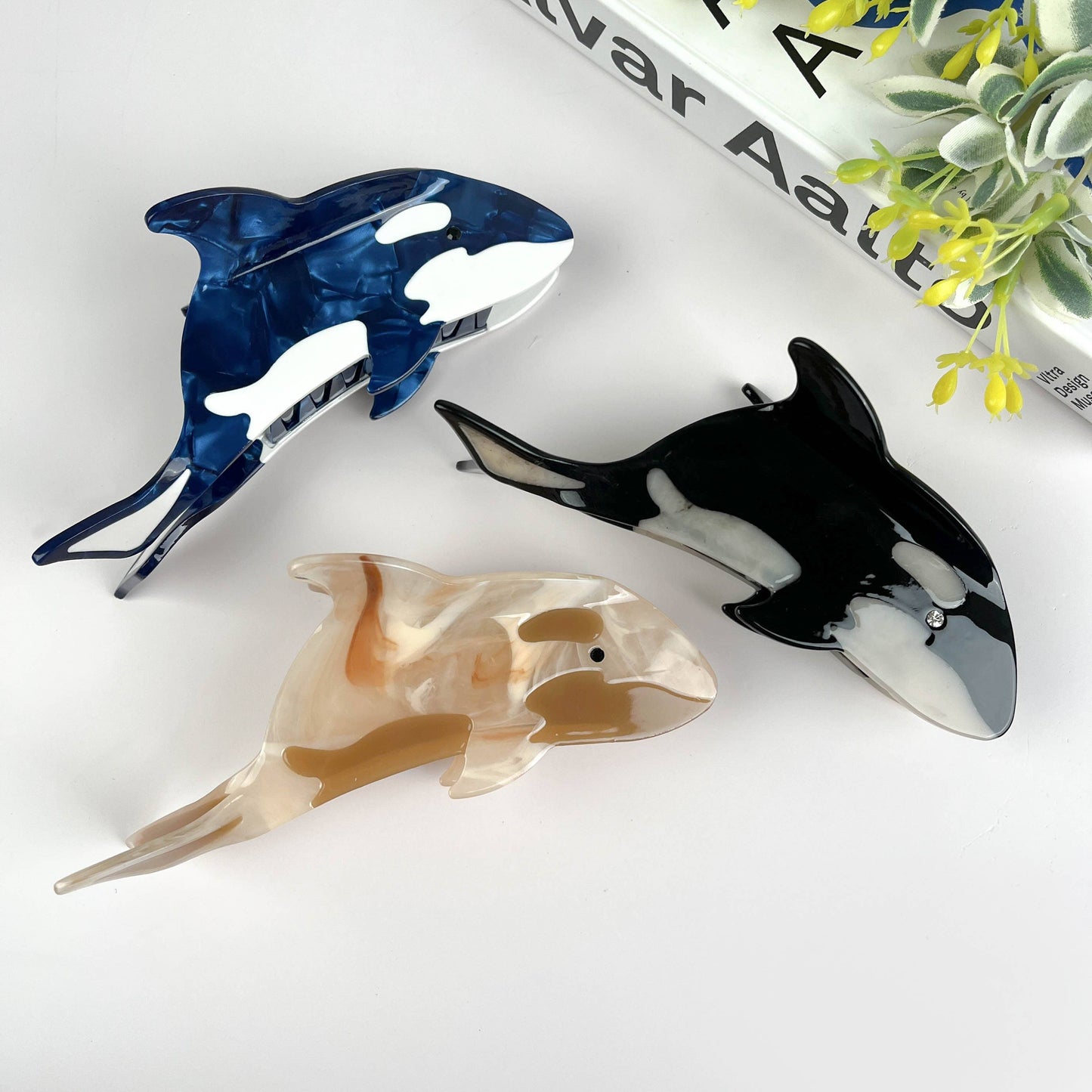 Whale Hair Clip,Marine Animal Hair Clip