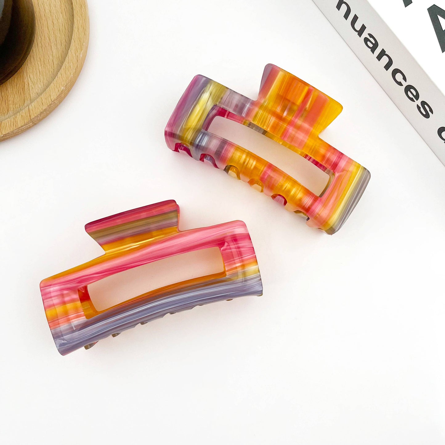 Rectangular Acetate Hair Claw