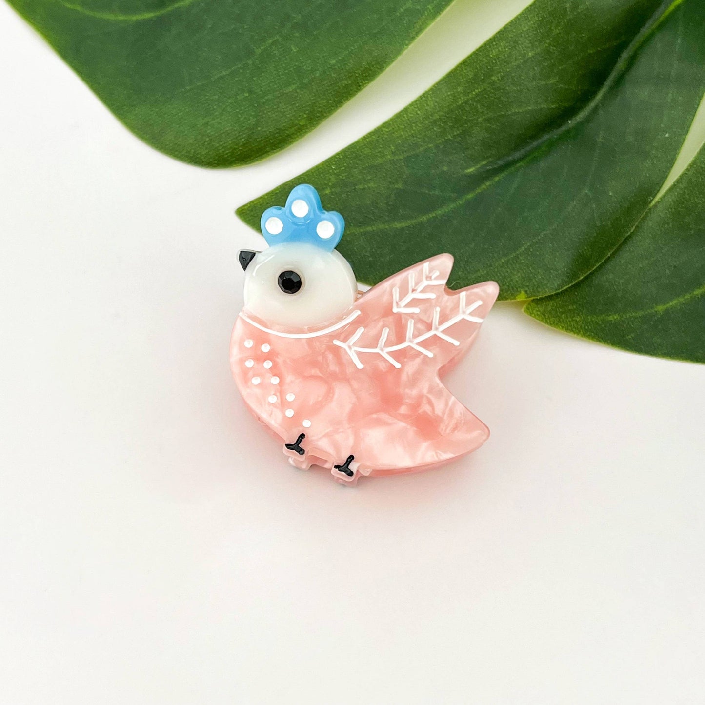 Cute Mini Bird Hair Claw Clip, Acetate Hair Accessories