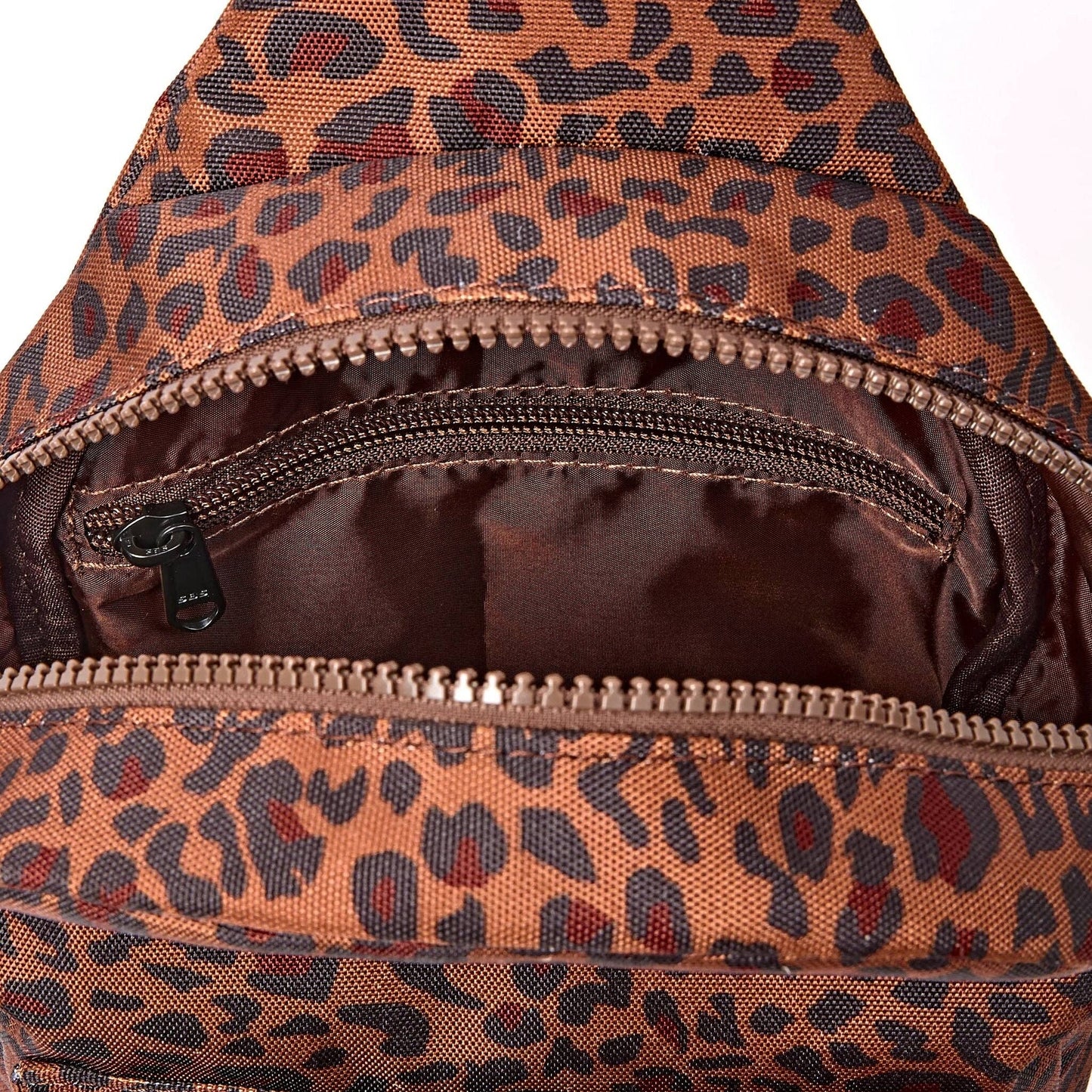 Willesden Sling in Mini Leopard Canvas