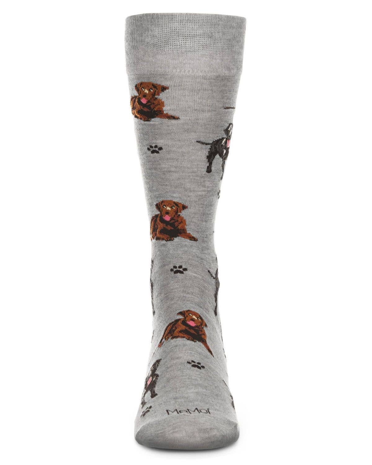 MeMoi Labradors Bamboo Men's Crew