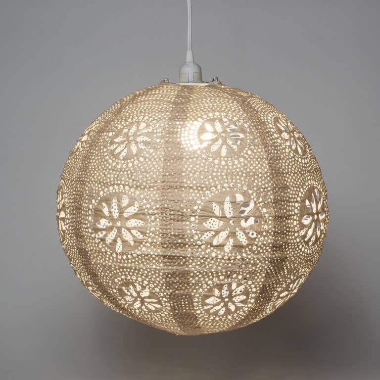Stella Nova Outdoor Pendent Light - Boho 18"  Pearl