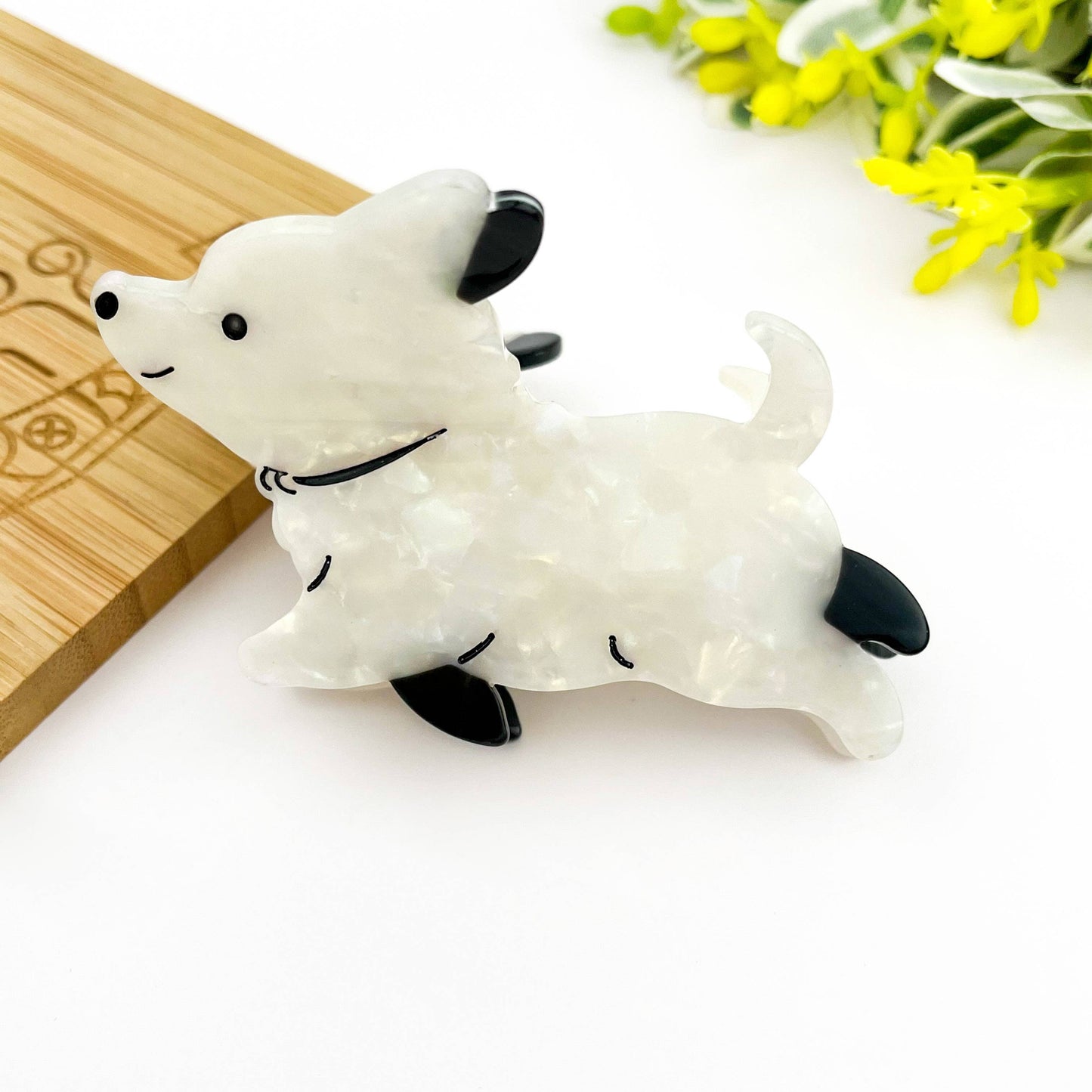 Cute Dog Hair Claw Clip