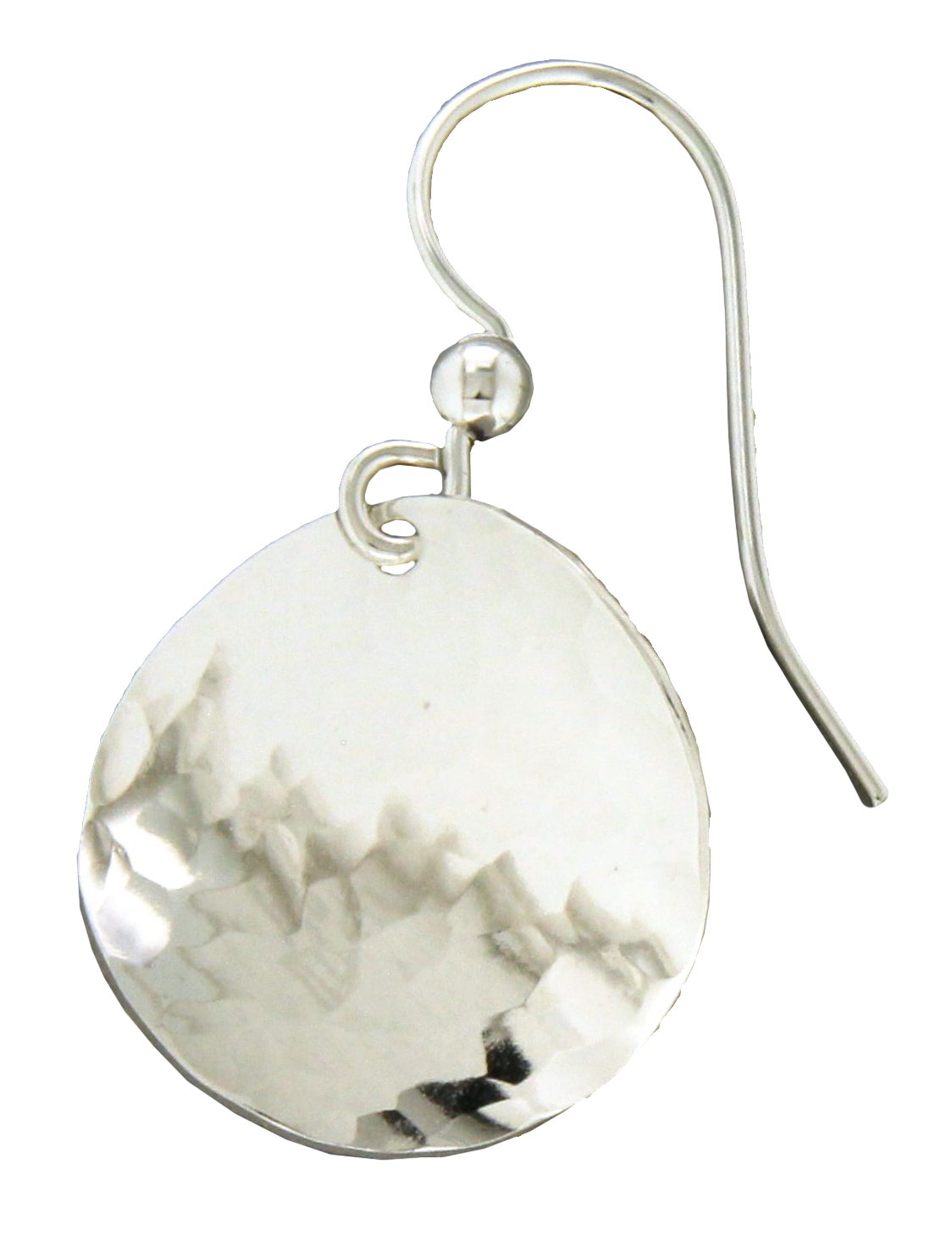 Hammered Wavy Circle Earring