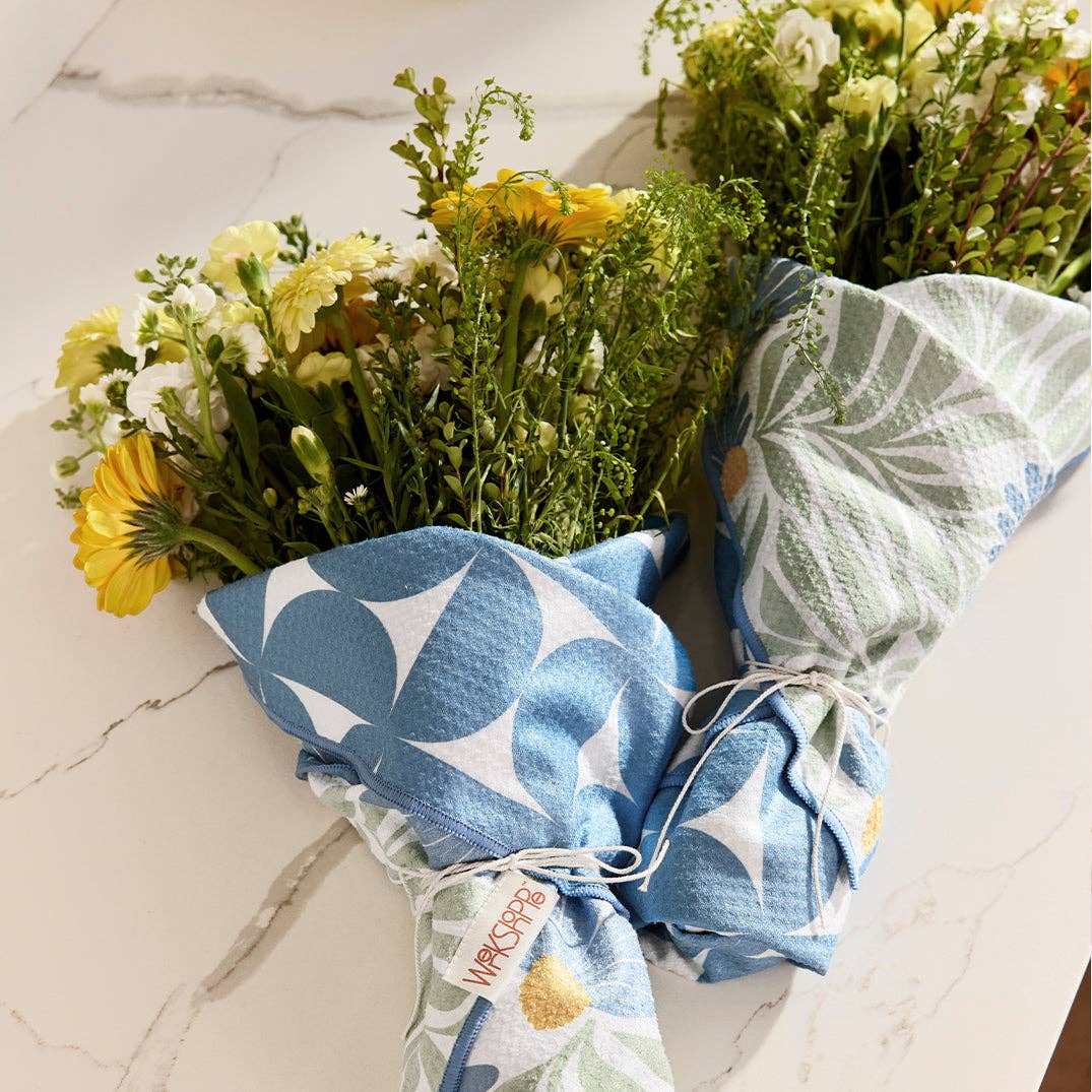 Blue Coneflower Microfiber Kitchen Towel,