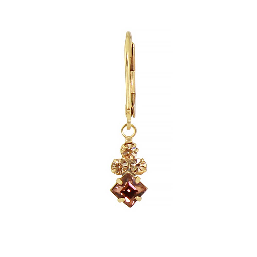 Crystal Diamond Cluster Earring