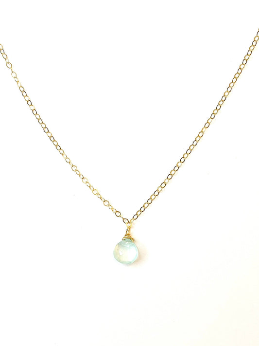 Chalcedony on Gold